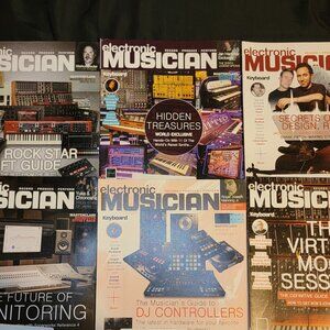 Lot of 6 Electronic Musician Magazine 2018 Stereo Audio DJ Techno Mixer Good